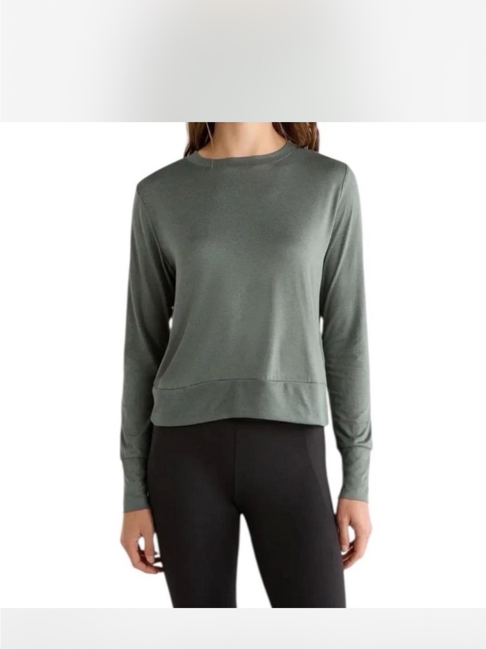 Vuori Olive Green Crewneck Pullover Sweatshirt